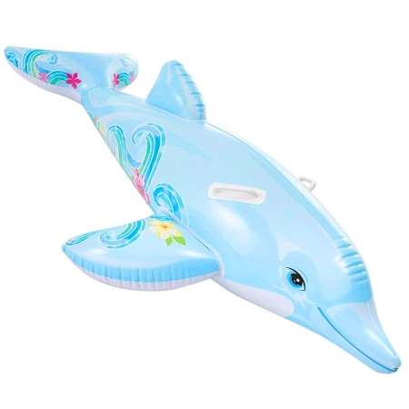 Materac dmuchany DELFIN zabawka do pływania Intex 58535