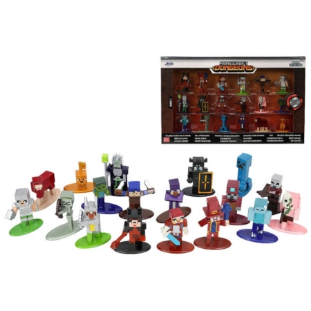 Minecraft Dungeons Zestaw metalowych figurek JADA TOYS 18 szt