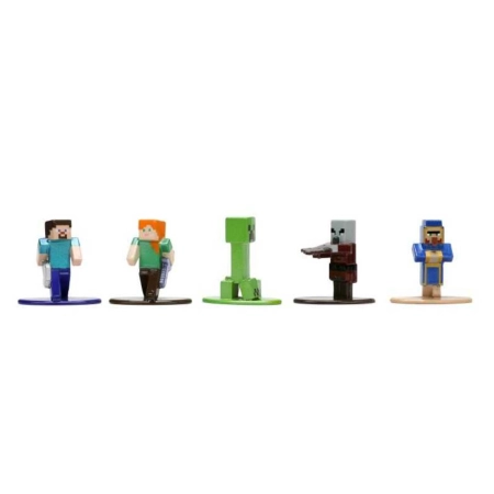 Minecraft Caves&Cliffs Zestaw metalowych figurek JADA TOYS 18 szt