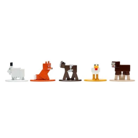 Minecraft Caves&Cliffs Zestaw metalowych figurek JADA TOYS 18 szt