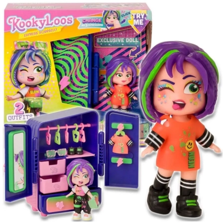 KookyLoos zestaw szafa Robin's Wardrobe lalka + akcesoria