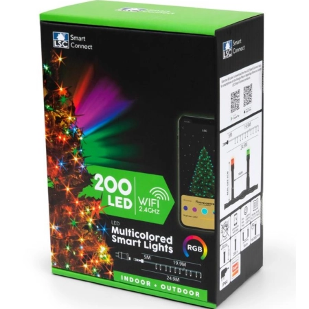 Lampki choinkowe SMART 200 LED RGB 20m aplikacja WiFi