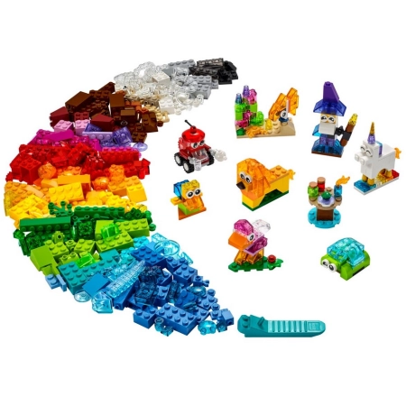 LEGO CLASSIC 11013 Kreatywne Przezroczyste Klocki