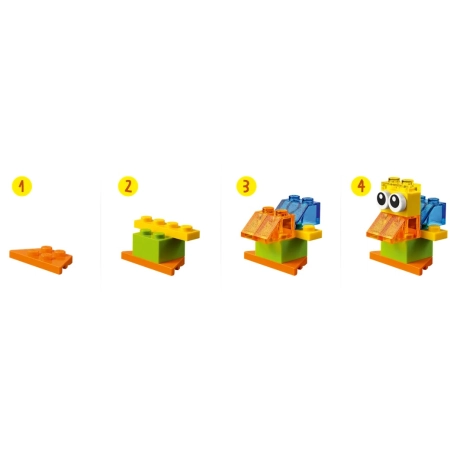LEGO CLASSIC 11013 Kreatywne Przezroczyste Klocki