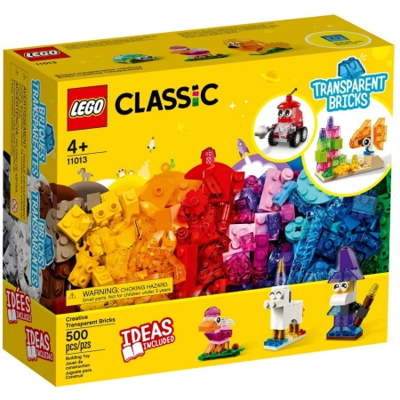 LEGO CLASSIC 11013 Kreatywne Przezroczyste Klocki