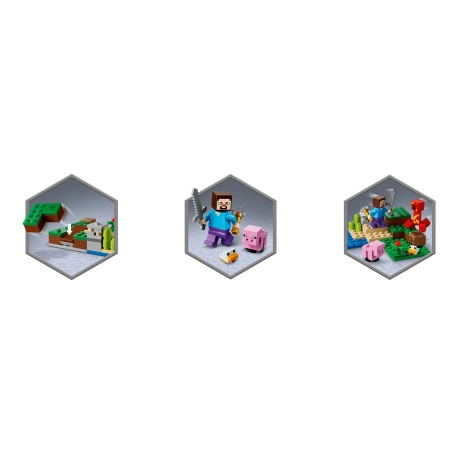LEGO MINECRAFT 21177 Zasadzka Creepera klocki