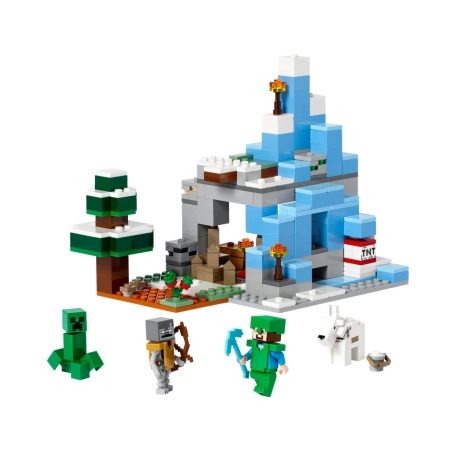 LEGO Minecraft 21243 Ośnieżone szczyty klocki