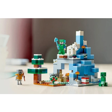 LEGO Minecraft 21243 Ośnieżone szczyty klocki