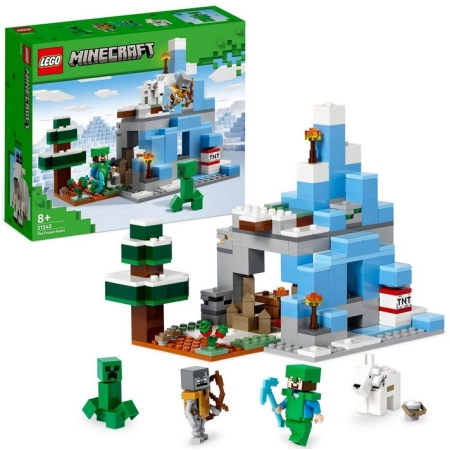 LEGO Minecraft 21243 Ośnieżone szczyty klocki