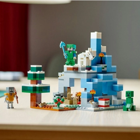 LEGO Minecraft 21243 Ośnieżone szczyty klocki