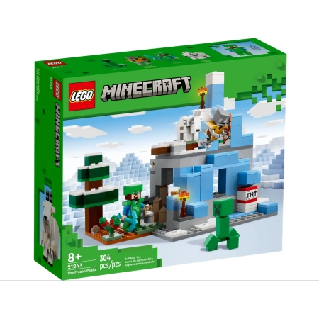 LEGO Minecraft 21243 Ośnieżone szczyty klocki