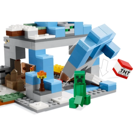 LEGO Minecraft 21243 Ośnieżone szczyty klocki