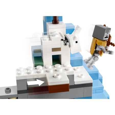 LEGO Minecraft 21243 Ośnieżone szczyty klocki