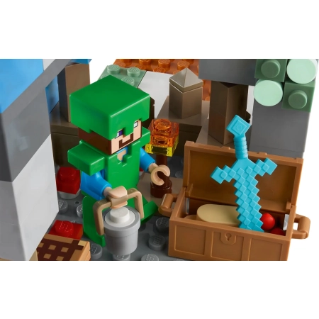 LEGO Minecraft 21243 Ośnieżone szczyty klocki