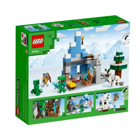 LEGO Minecraft 21243 Ośnieżone szczyty klocki
