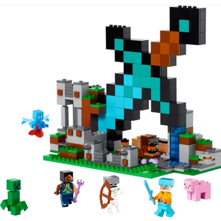 Klocki Lego Minecraft 21244 Bastion Miecza zestaw z figurkami