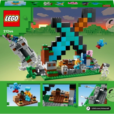 Klocki Lego Minecraft 21244 Bastion Miecza zestaw z figurkami