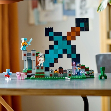 Klocki Lego Minecraft 21244 Bastion Miecza zestaw z figurkami