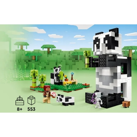 LEGO Minecraft 21245 Rezerwat Pandy Klocki