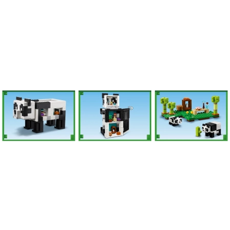 LEGO Minecraft 21245 Rezerwat Pandy Klocki
