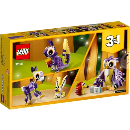 Klocki LEGO CREATOR 31125 Fantastyczne leśne stworzenia