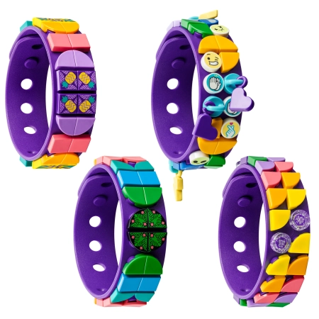 LEGO DOTS 41945 Neonowy tygrys bransoletka i zawieszka na torbę