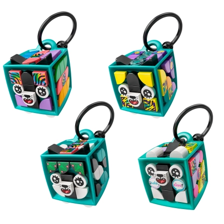 LEGO DOTS 41945 Neonowy tygrys bransoletka i zawieszka na torbę
