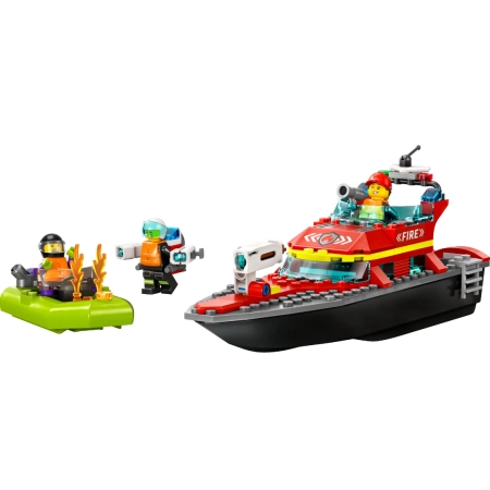 Lego City 60373 Łódź strażacka klocki