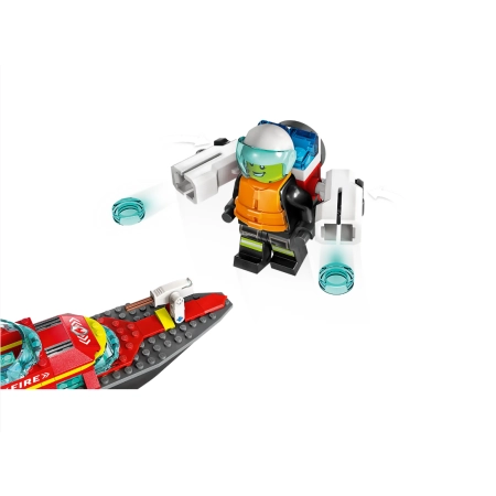 Lego City 60373 Łódź strażacka klocki
