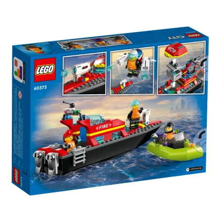 Lego City 60373 Łódź strażacka klocki