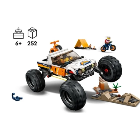 LEGO City 60387 Przygody samochodem terenowym z napędem 4x4 klocki