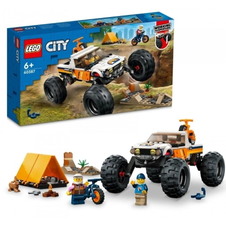 LEGO City 60387 Przygody samochodem terenowym z napędem 4x4 klocki