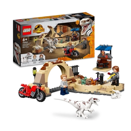 Lego 76945 JURRASIC WORLD Atrociraptor pościg na motorze