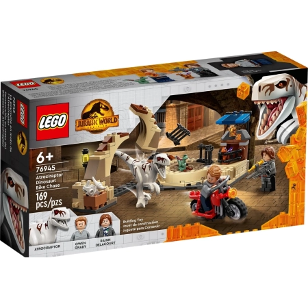 Lego 76945 JURRASIC WORLD Atrociraptor pościg na motorze