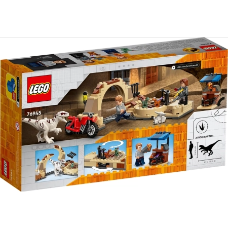 Lego 76945 JURRASIC WORLD Atrociraptor pościg na motorze