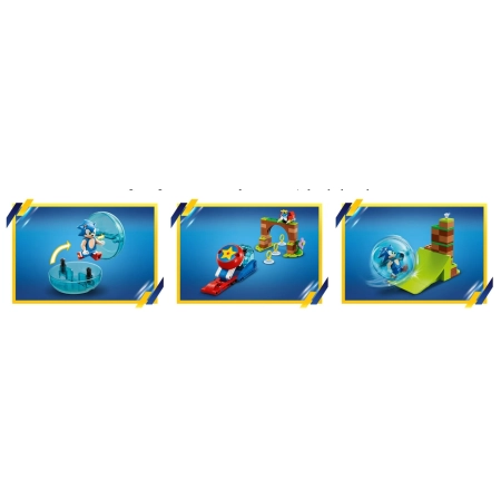 Klocki LEGO Sonic the Hedgehog 76990 Sonic - wyzwanie z pędzącą kulą
