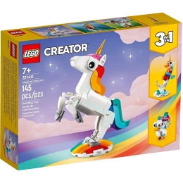 Klocki Lego CREATOR 3w1 31140 Magiczny jednorożec 3 mityczne zwierzątka 7+ Klocki Lego CREATOR 3w1 31140 Magiczny jednorożec 3 mityczne zwierzątka 7+