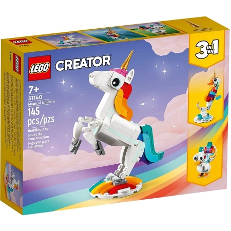 Klocki Lego CREATOR 3w1 31140 Magiczny jednorożec 3 mityczne zwierzątka 7+