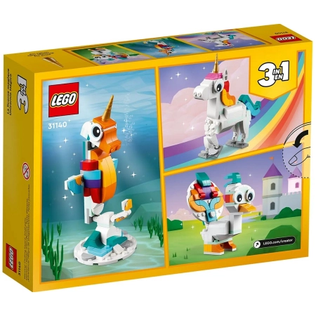 Klocki Lego CREATOR 3w1 31140 Magiczny jednorożec 3 mityczne zwierzątka 7+