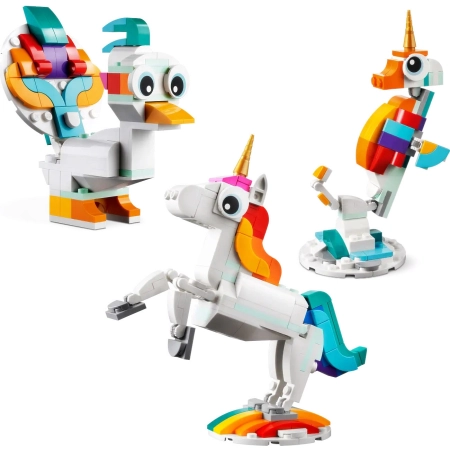 Klocki Lego CREATOR 3w1 31140 Magiczny jednorożec 3 mityczne zwierzątka 7+