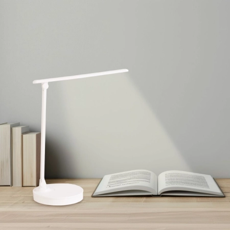 Lampka biurkowa LED ładowarka indukcyjna zegar kalendarz dotykowa Lethe
