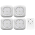Lampki podszafkowe LED z pilotem 4 szt. timer Lethe