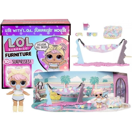 L.O.L Surprise! Zestaw mebelki Lalka Chill Patio + akcesoria