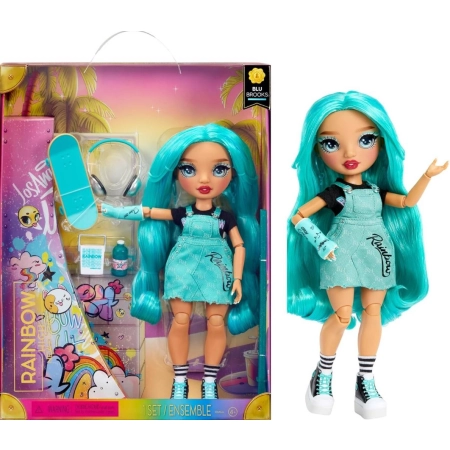 Lalka Rainbow High New Friends Blue Brooks + akcesoria