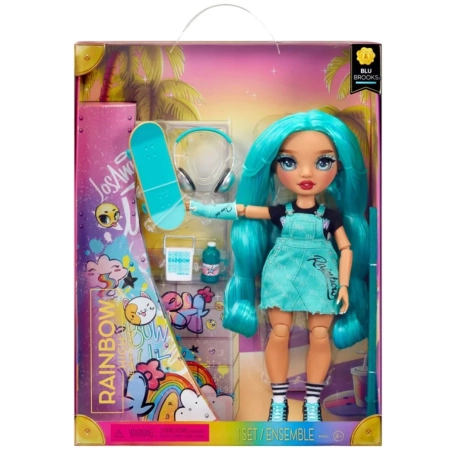 Lalka Rainbow High New Friends Blue Brooks + akcesoria