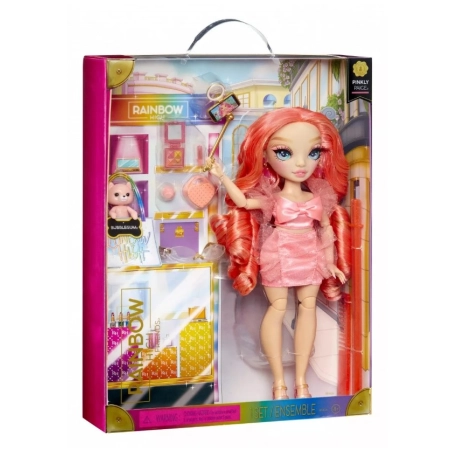 Lalka Rainbow High New Friends Pinkly Paige + akcesoria