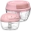 MPM Rozdrabniacz do warzyw siekacz cebuli 200ml+500ml różowy