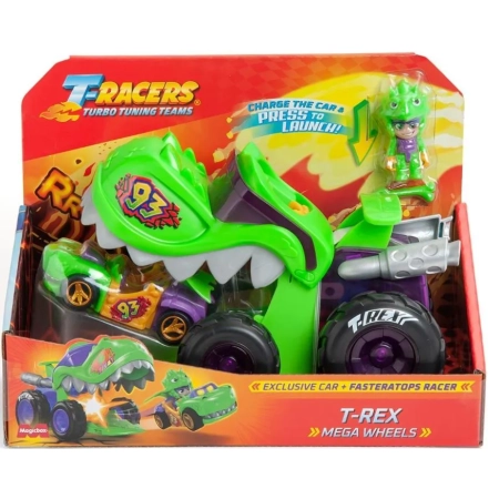 T-Racers Mega Wheels T-Racers Pojazd Figurka Zestaw