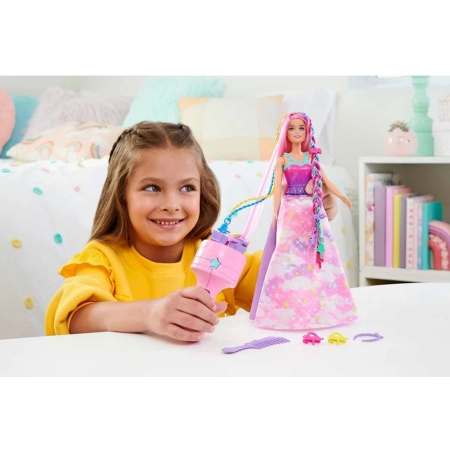 Lalka Barbie Dreamtopia Księżniczka Zakręcone Pasemka