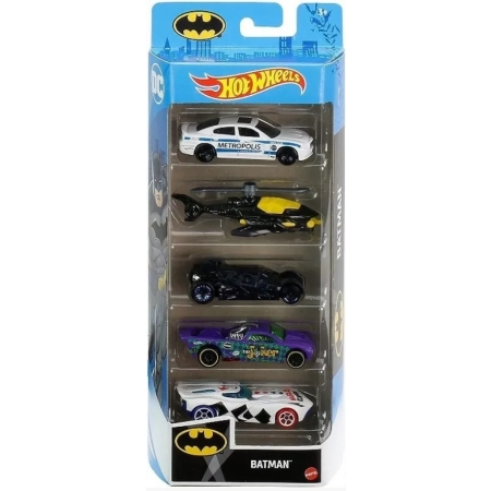 Samochody Hot Wheels BATMAN 5 SZT GTN43
